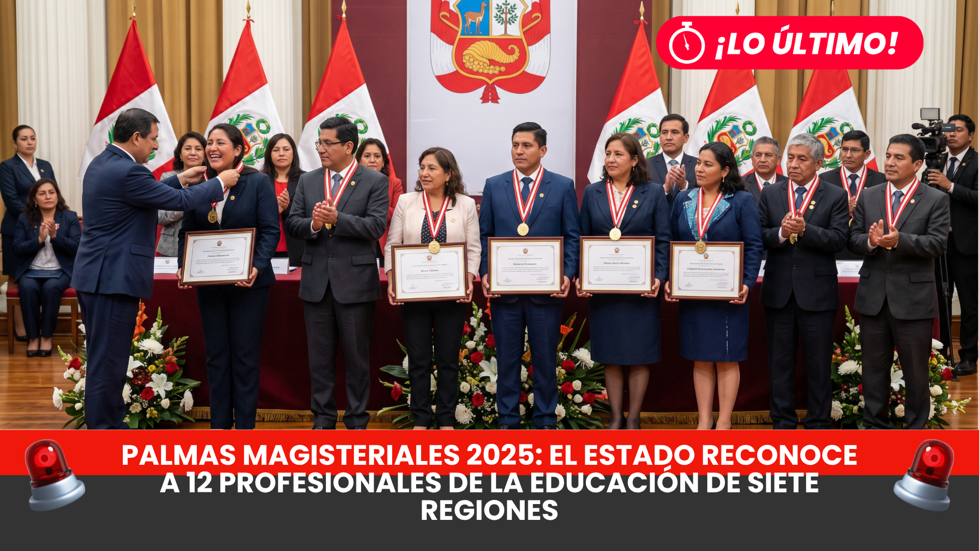 Palmas Magisteriales 2025: el Estado reconoce a 12 profesionales de la educación de siete regiones