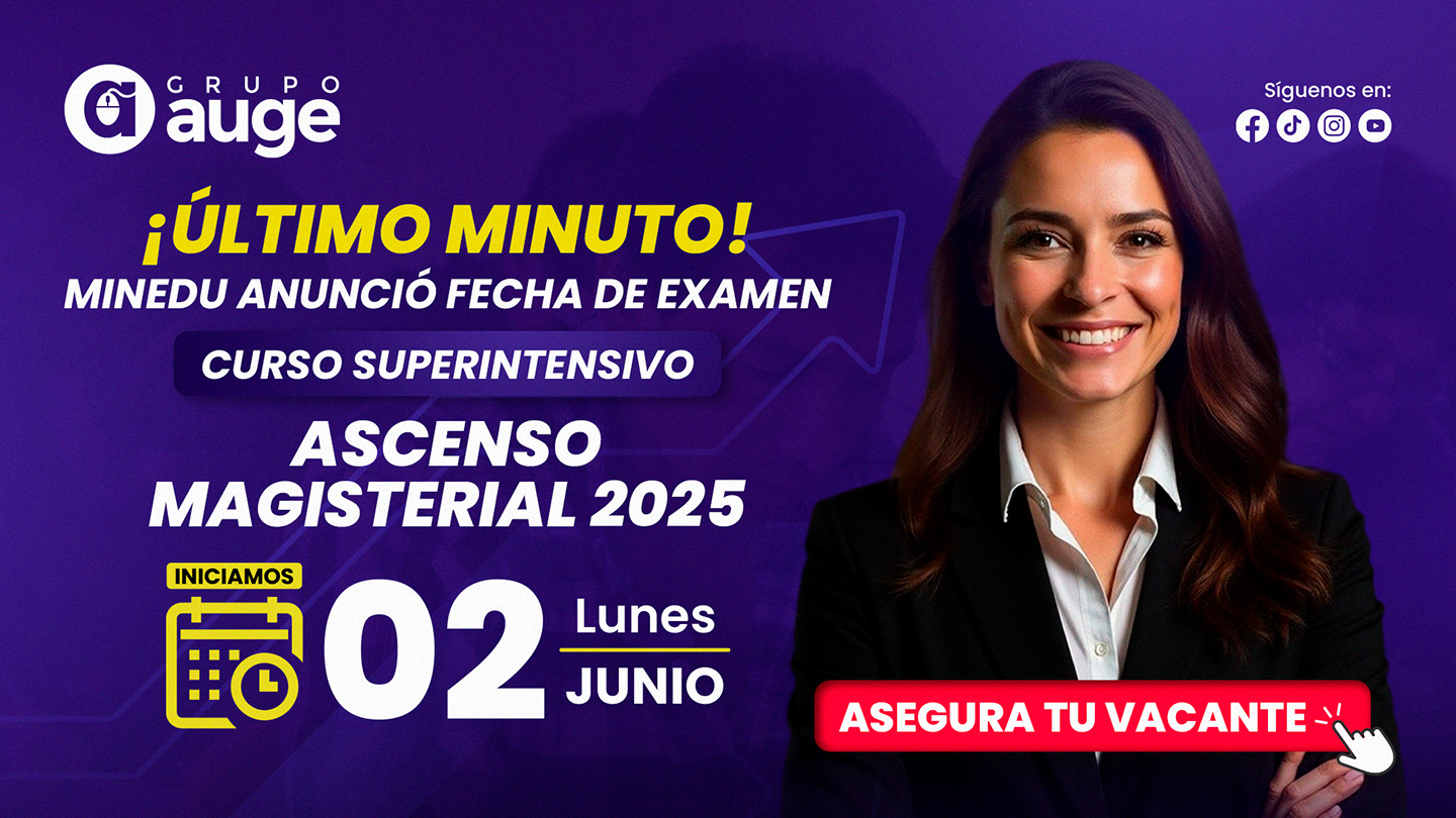 Minedu abre convocatoria al Concurso de Ascenso de Escala Docente 2025
