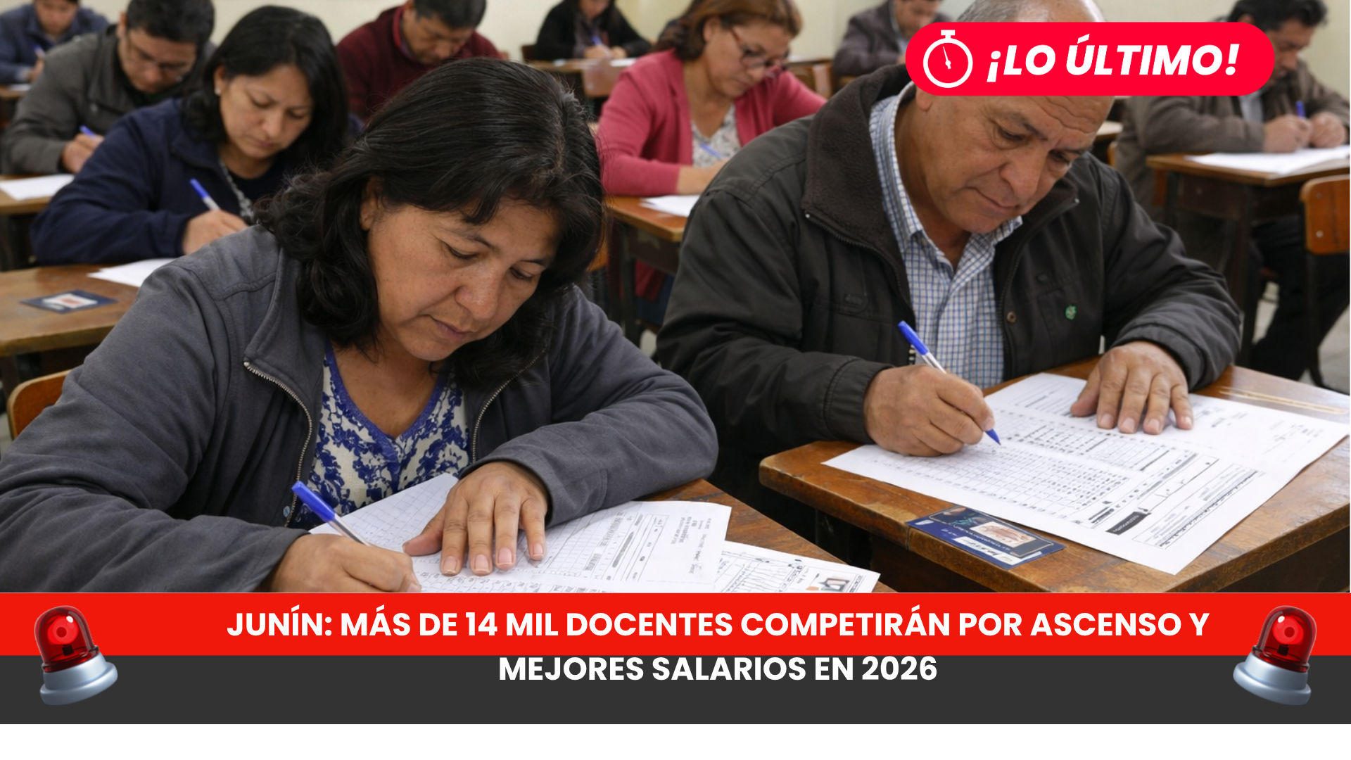Junín: Más de 14 mil docentes competirán por ascenso y mejores salarios en 2026