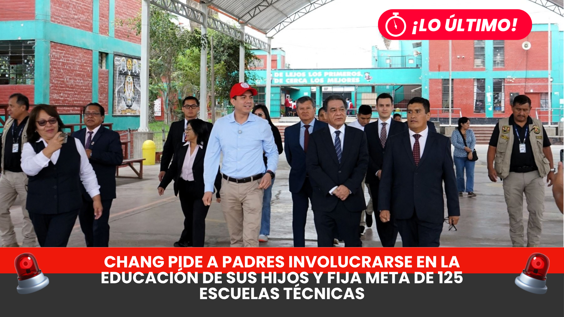 Chang pide a padres involucrarse en la educación de sus hijos y fija meta de 125 escuelas técnicas
