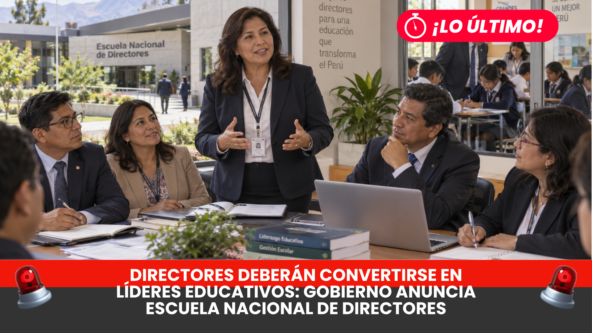 Directores deberán convertirse en líderes educativos: Gobierno anuncia Escuela Nacional de Directores