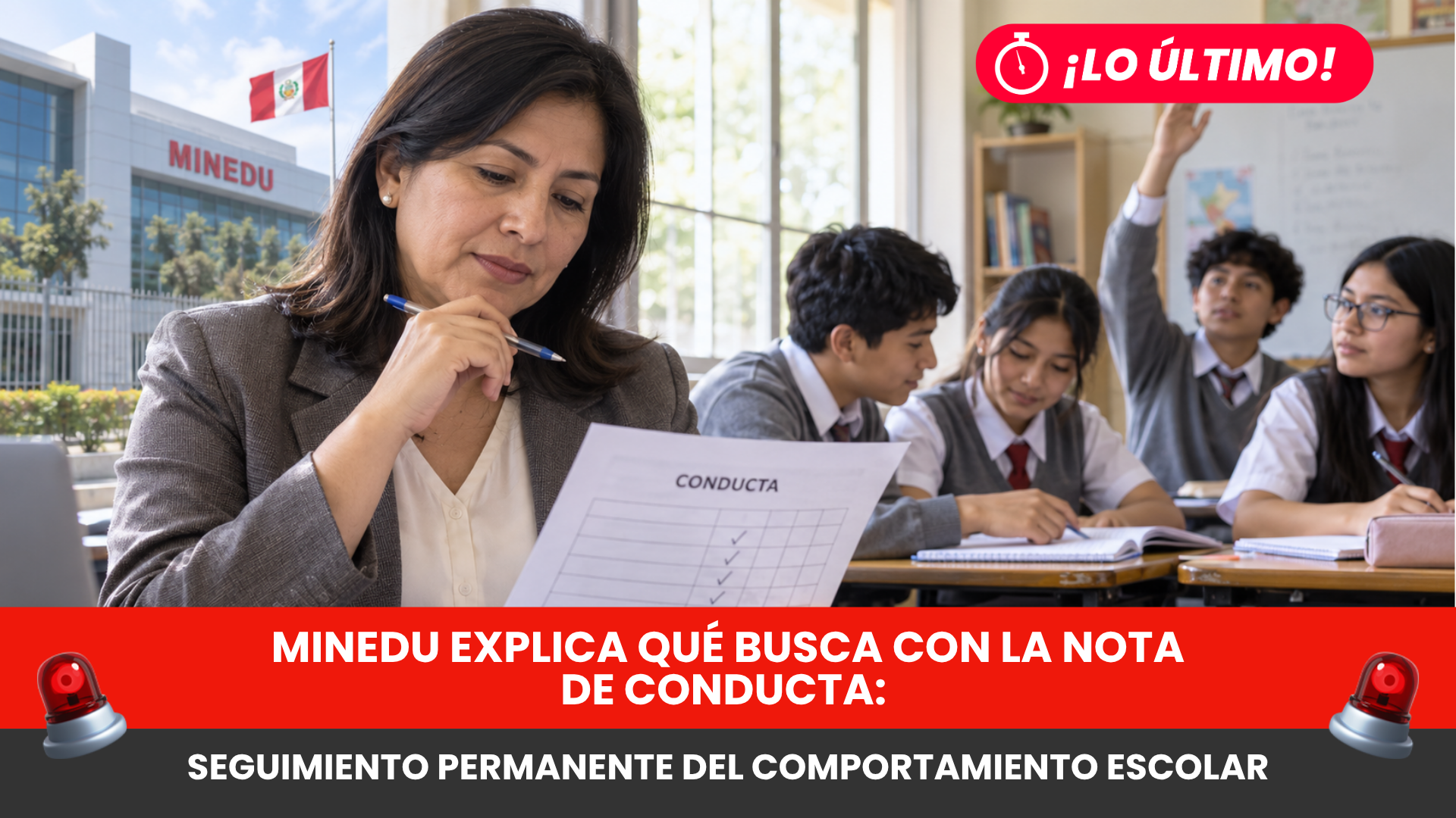 Minedu explica qué busca con la nota de conducta: seguimiento permanente del comportamiento escolar