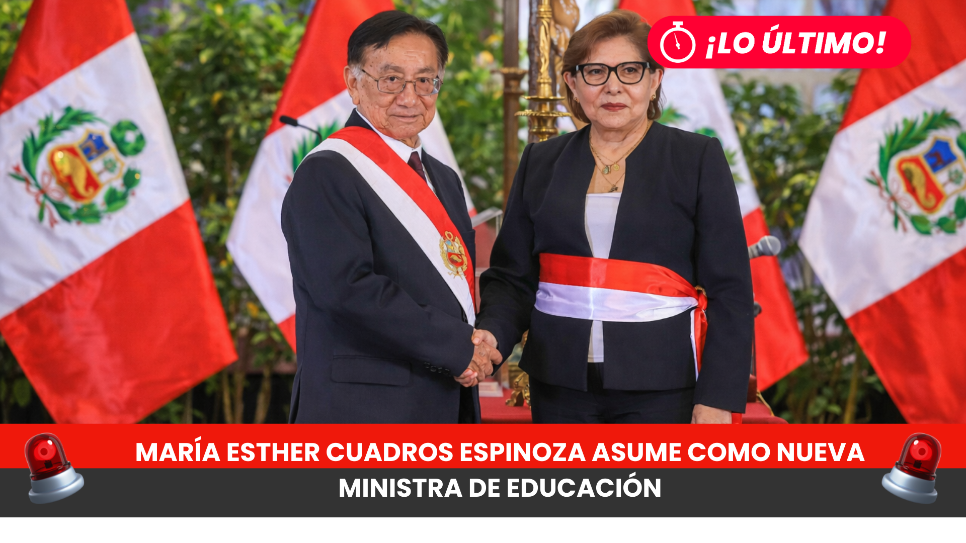 María Esther Cuadros Espinoza asume como nueva ministra de Educación