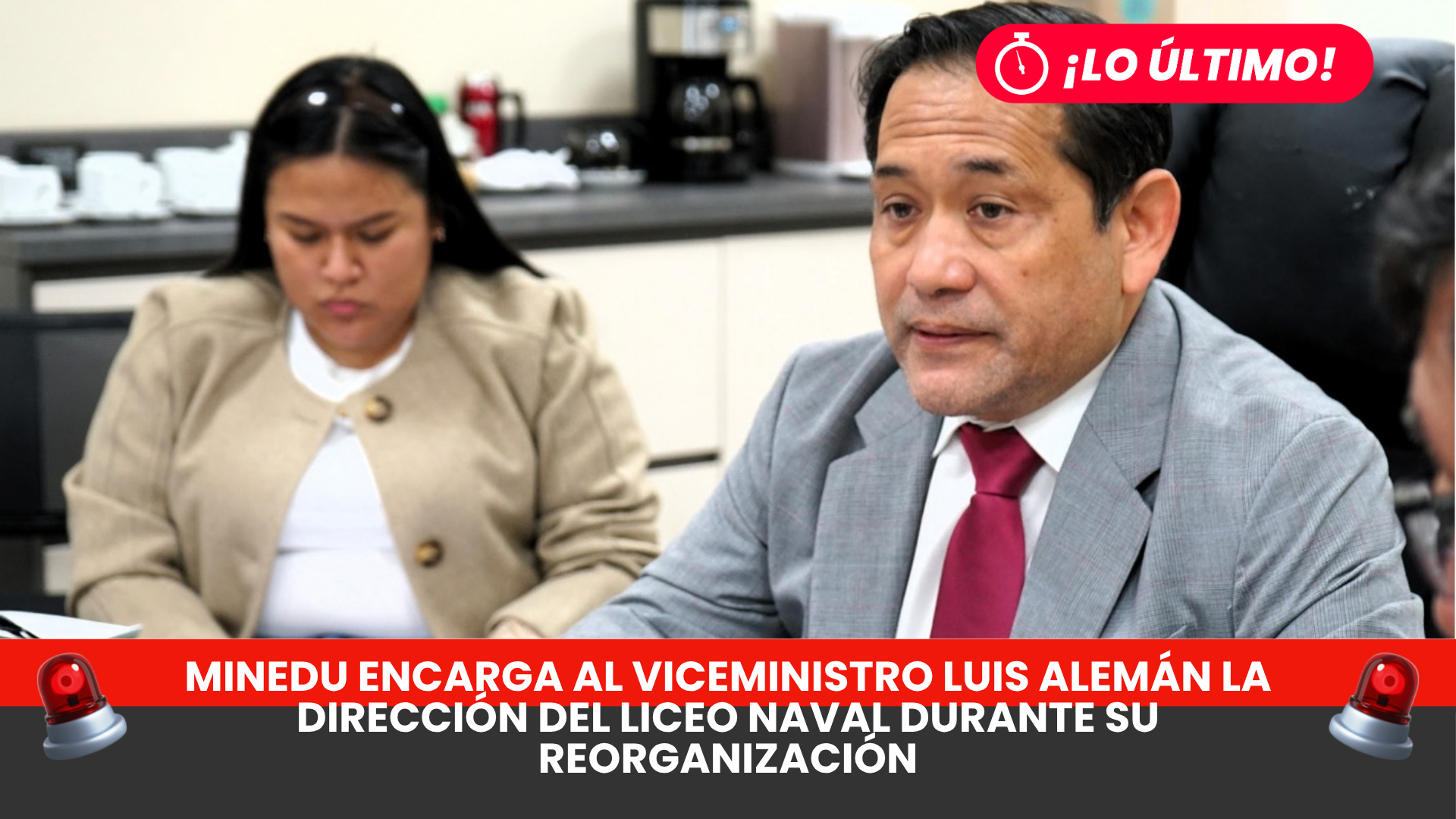 Minedu encarga al viceministro Luis Alemán la dirección del Liceo Naval durante su reorganización