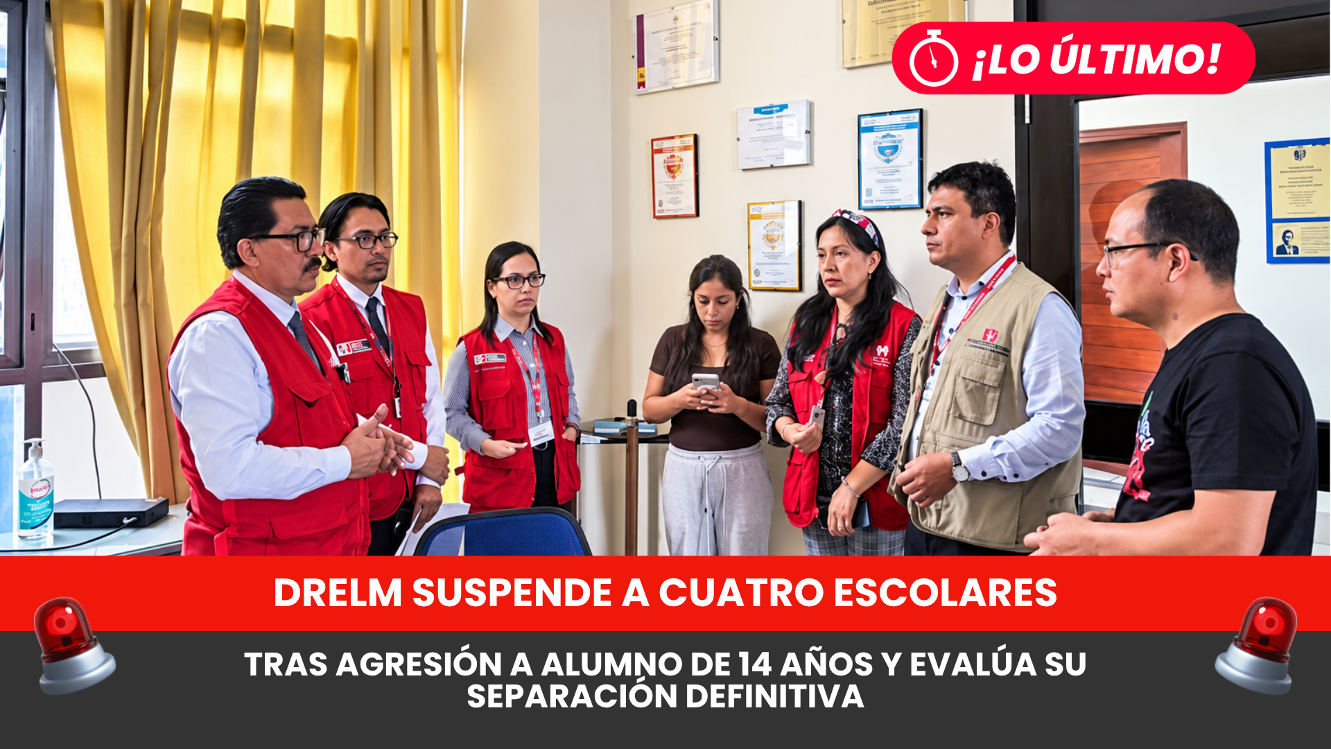 DRELM suspende a cuatro escolares tras agresión a alumno de 14 años y evalúa su separación definitiva